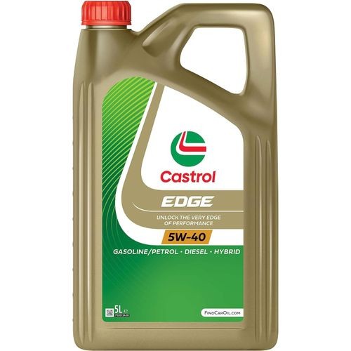 Castrol EDGE 5W-40 avec Fluid TITANIUM 5L- Huile pour moteur Essence et Diesel