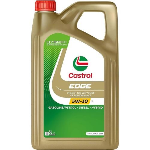 Castrol EDGE 5W-30 LL avec Fluid TITANIUM 5L- Huile pour moteur Essence et Diesel