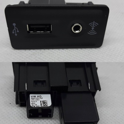 CONNECTEUR USB AUX VW PASSAT B8 5G0035222 5Q0035724